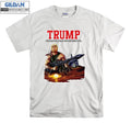 Rambo Pun Trump Print Vintage Cool T shirt Men Women Unisex Tshirt 3615 Unisex