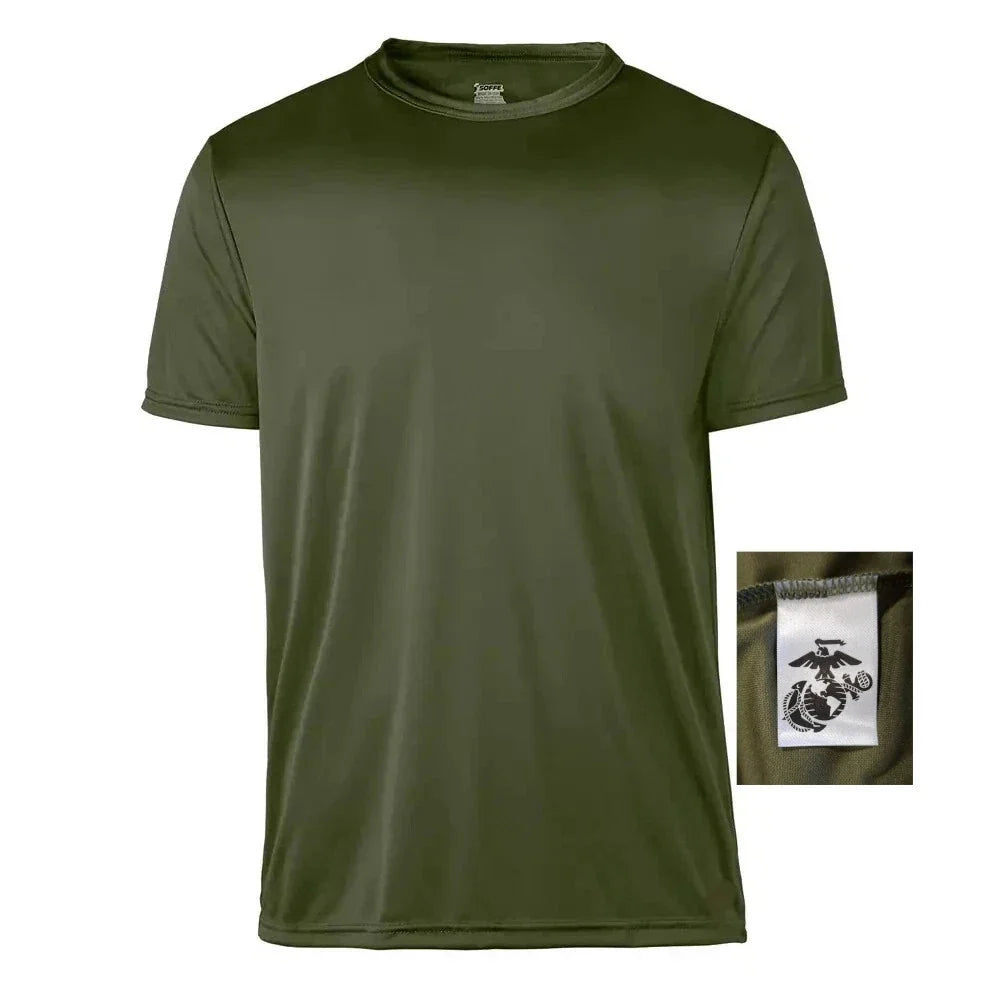 USMC OD Green Short Sleeve Polyester - USA USMC Certified Unisex