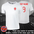 England Personalised Football Mens Ladies Kids Euros World Cup Gift Unisex