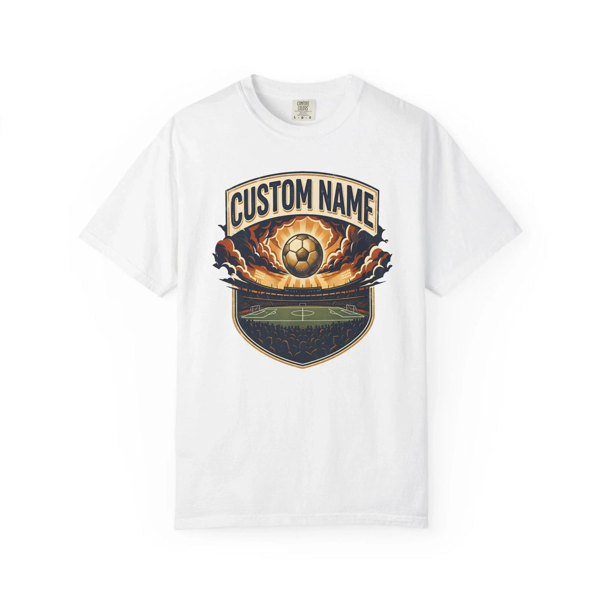 Custom Name Soccer Stadium Shirt | Personalized Matchday Football Fan Tee Unisex