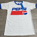 Pepsi 1991 Ringer Short Sleeve Crew Neck Men's White BNWT Size Medium Unisex