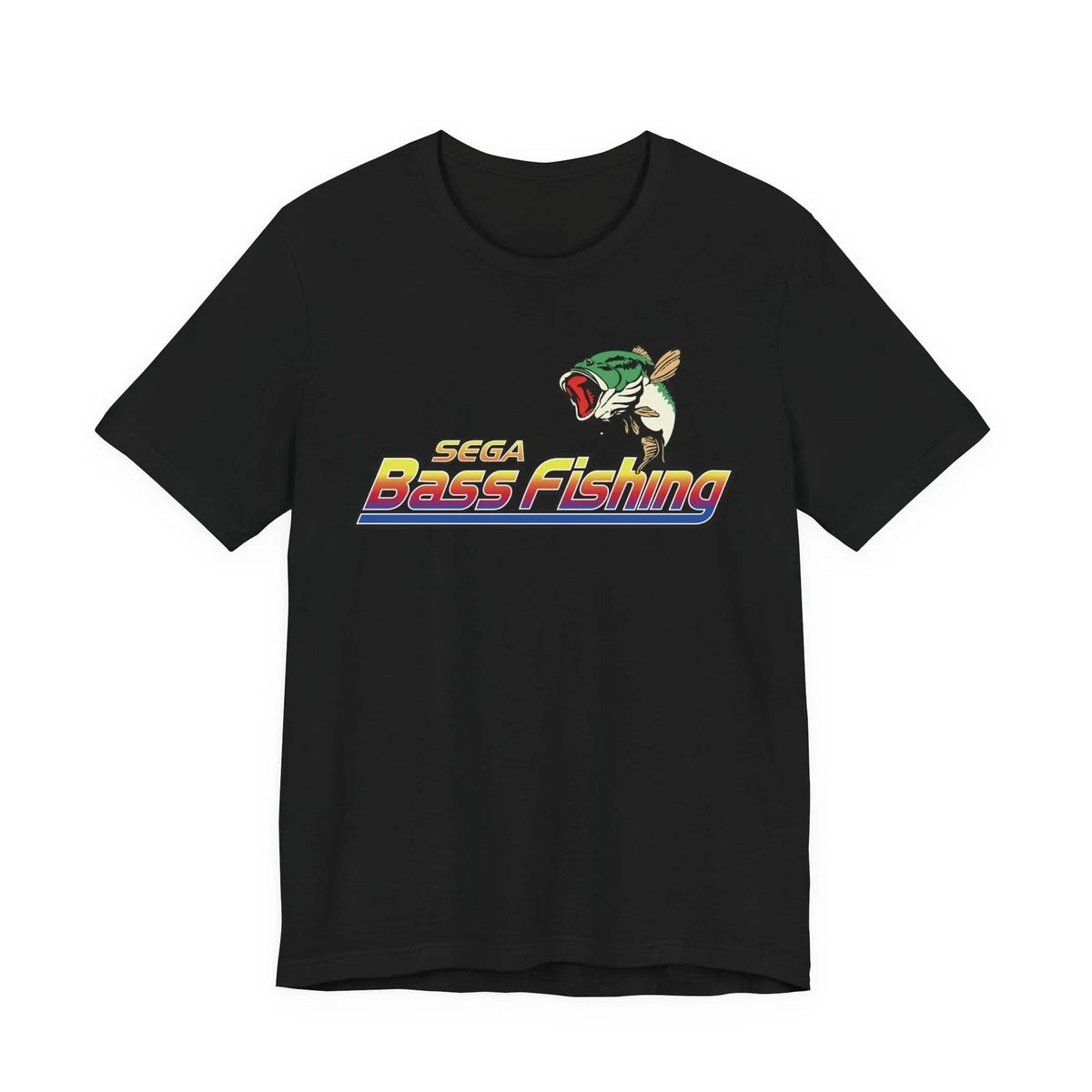 Sega Bass Fishing Dreamcast 2000s Retro Logo Unisex Jersey Short Sleeve Tee Unisex