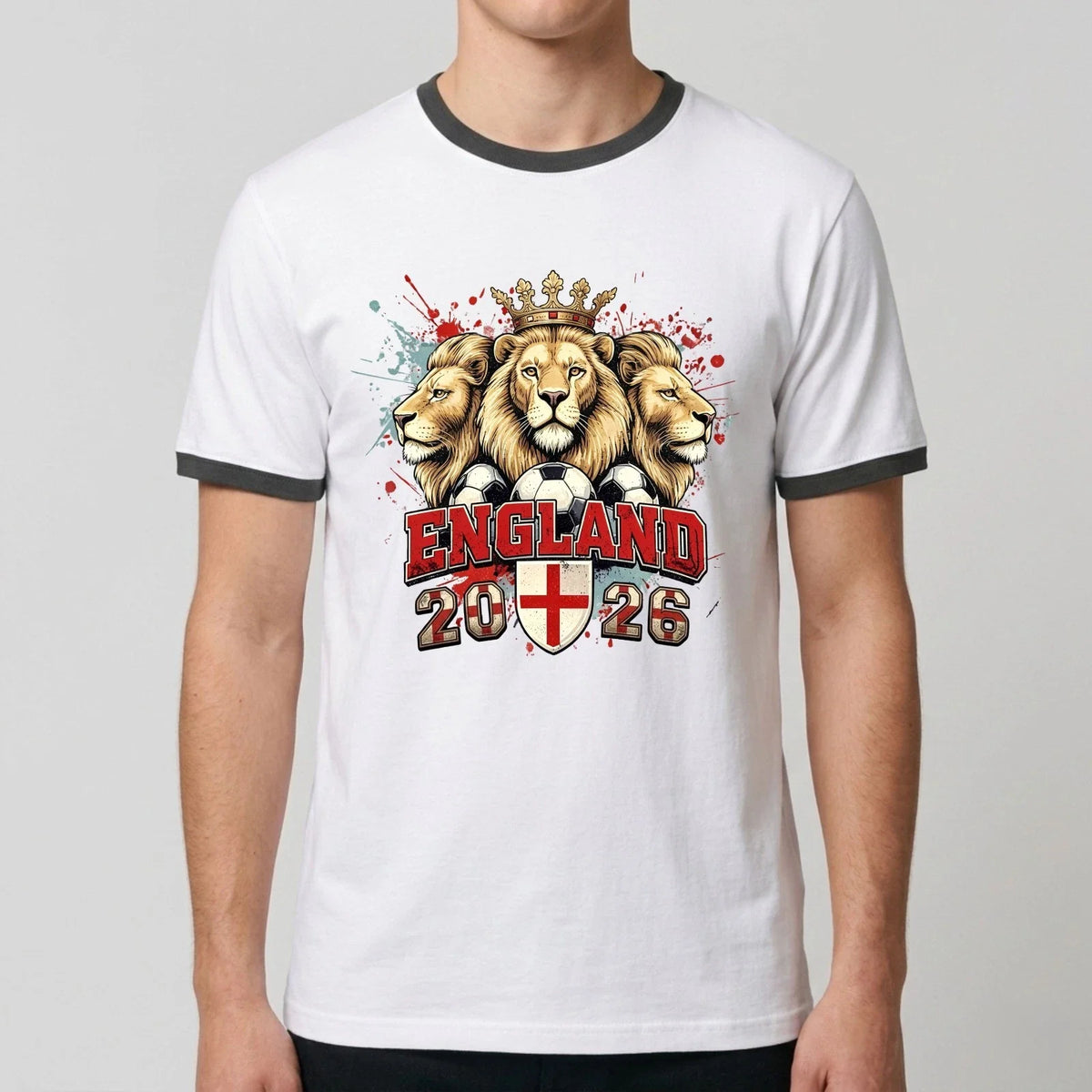 England Football 2026 Ringer Soccer Tournament Supporter Fans Gift Top Unisex