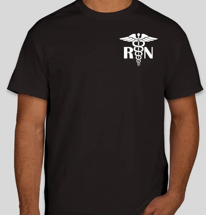 RN Registered Nurse Medical Service S-3XL Caduceus Symbol Unisex