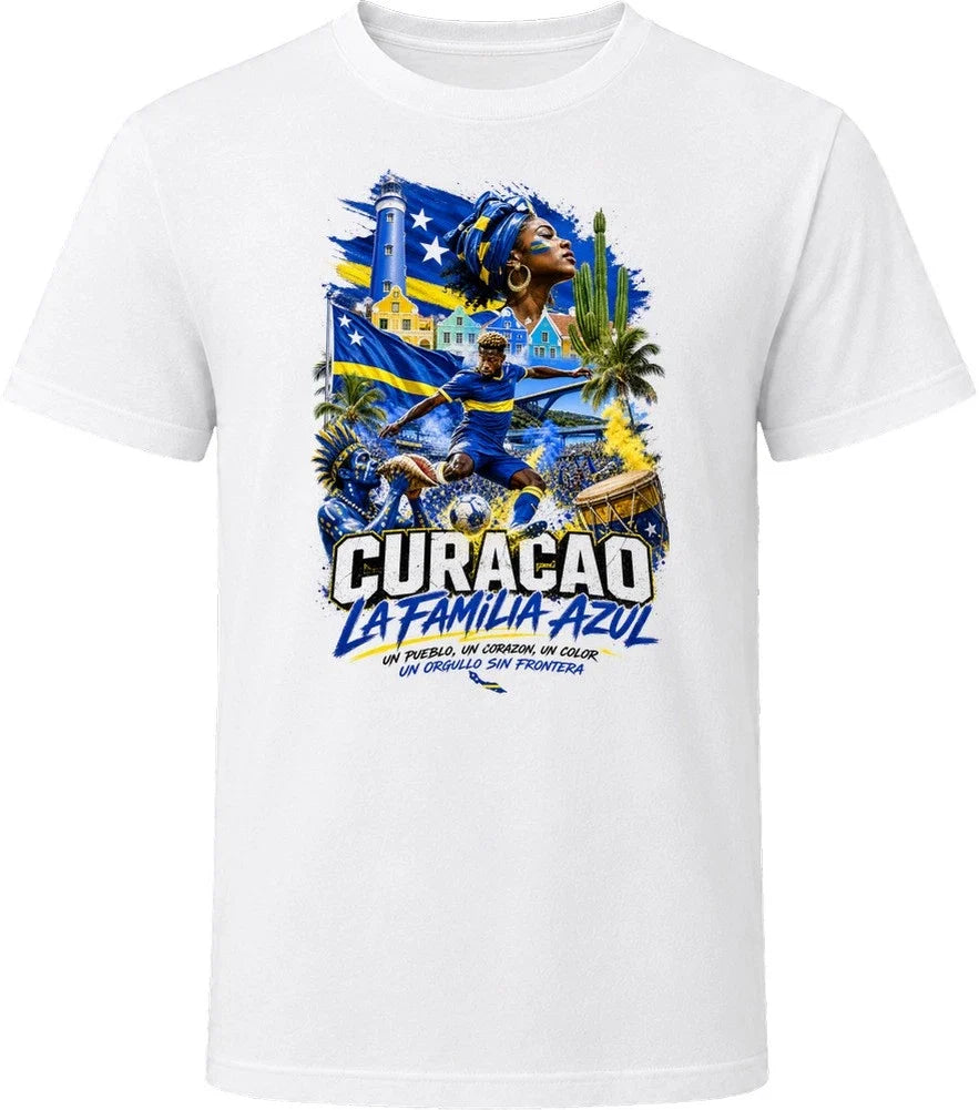 Curacao La Familia Azul Soccer Football 2026 National Pride T Shirt Unisex