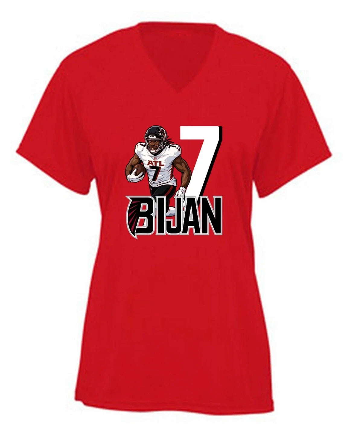 Bijan Robinson 7 Falcons LADIES V-Neck Shirt Unisex