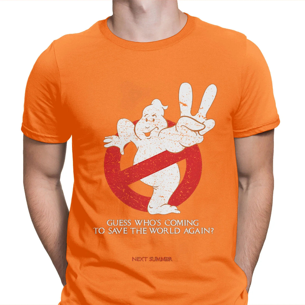 Halloween Ghostbusters Movie Poster Scary Spooky Mens T shirts Top #HD3 Unisex