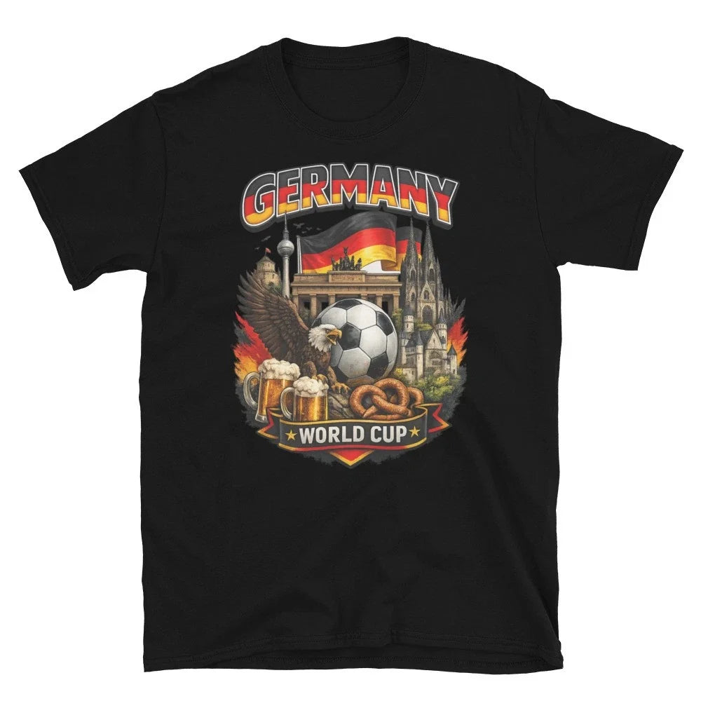 Germany World Cup Football Fan Black, Red & Gold Edition Unisex Unisex
