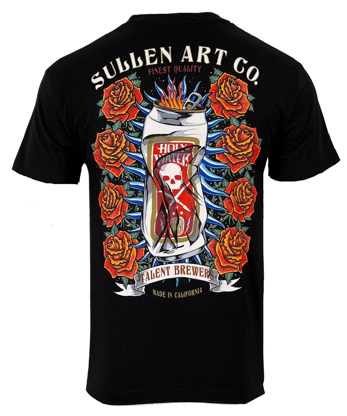 Sullen Men's HOLY WATER Tattoos Urban Design Premium Quality Unisex