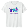 Peace Love Mermaid Womens Mermaidcore Fantasy Ocean Unisex