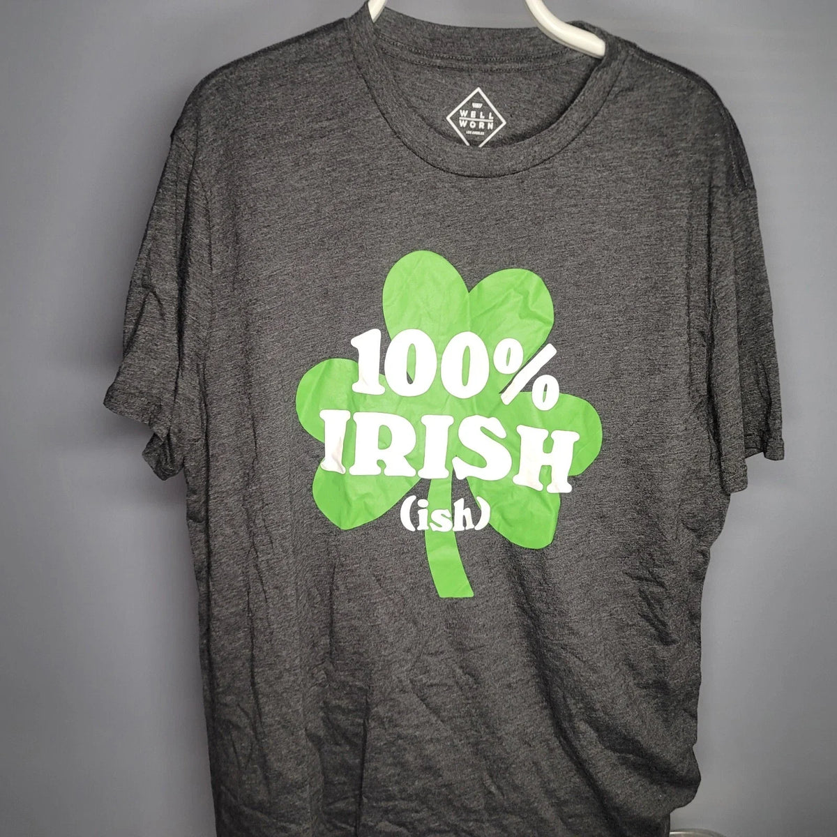 100% Irish'ish Shirt - Mens XXL- Green clover,St Patricks day, drinking party, Unisex