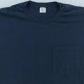 Vintage Blank Black Fruit of the Loom Pocket Shirt Mens Medium/Large Tee Unisex