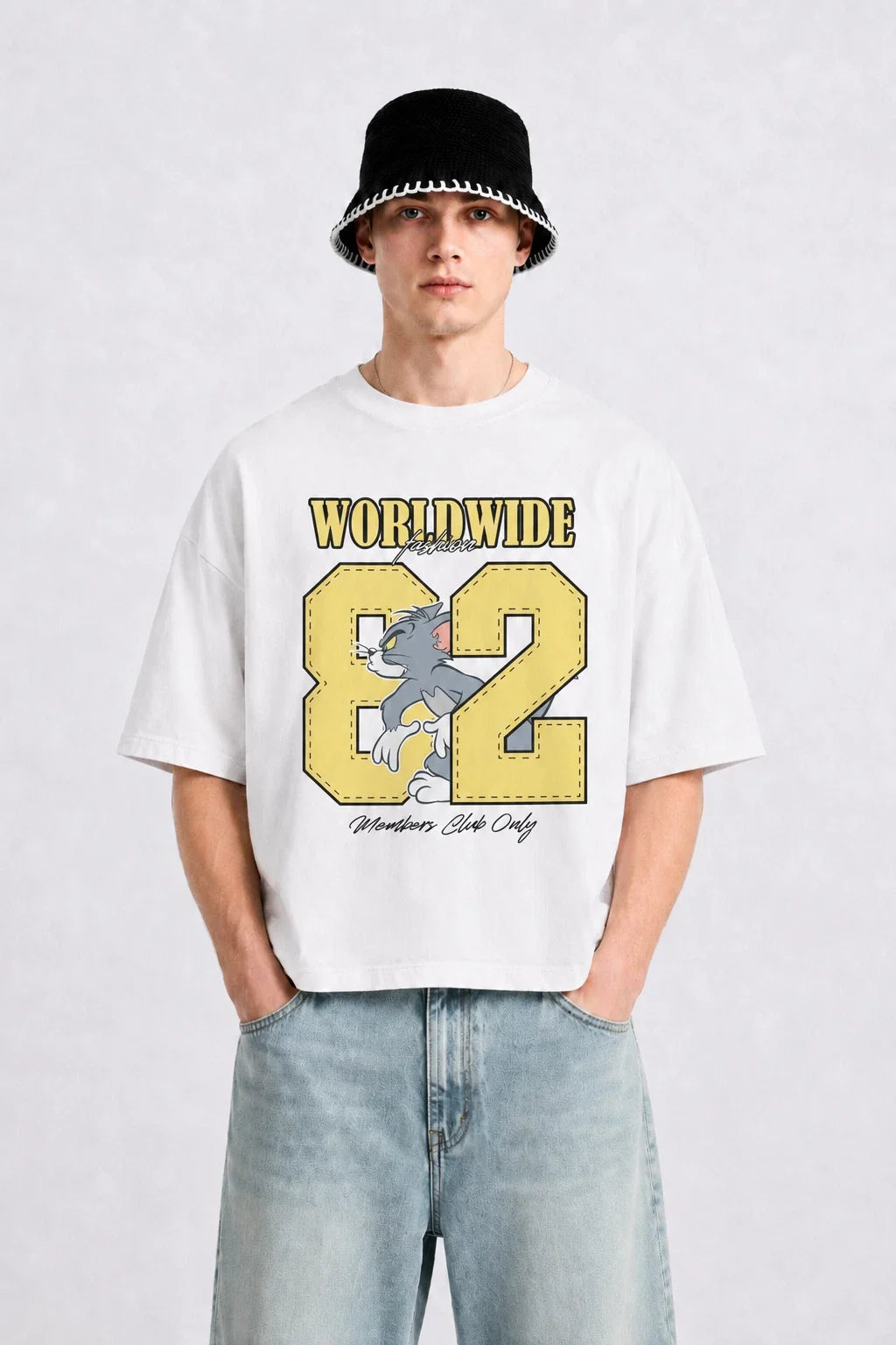 Perseverance White Heavyweight Oversized Graphic T Shirt Drop Shoulder Unisex Unisex