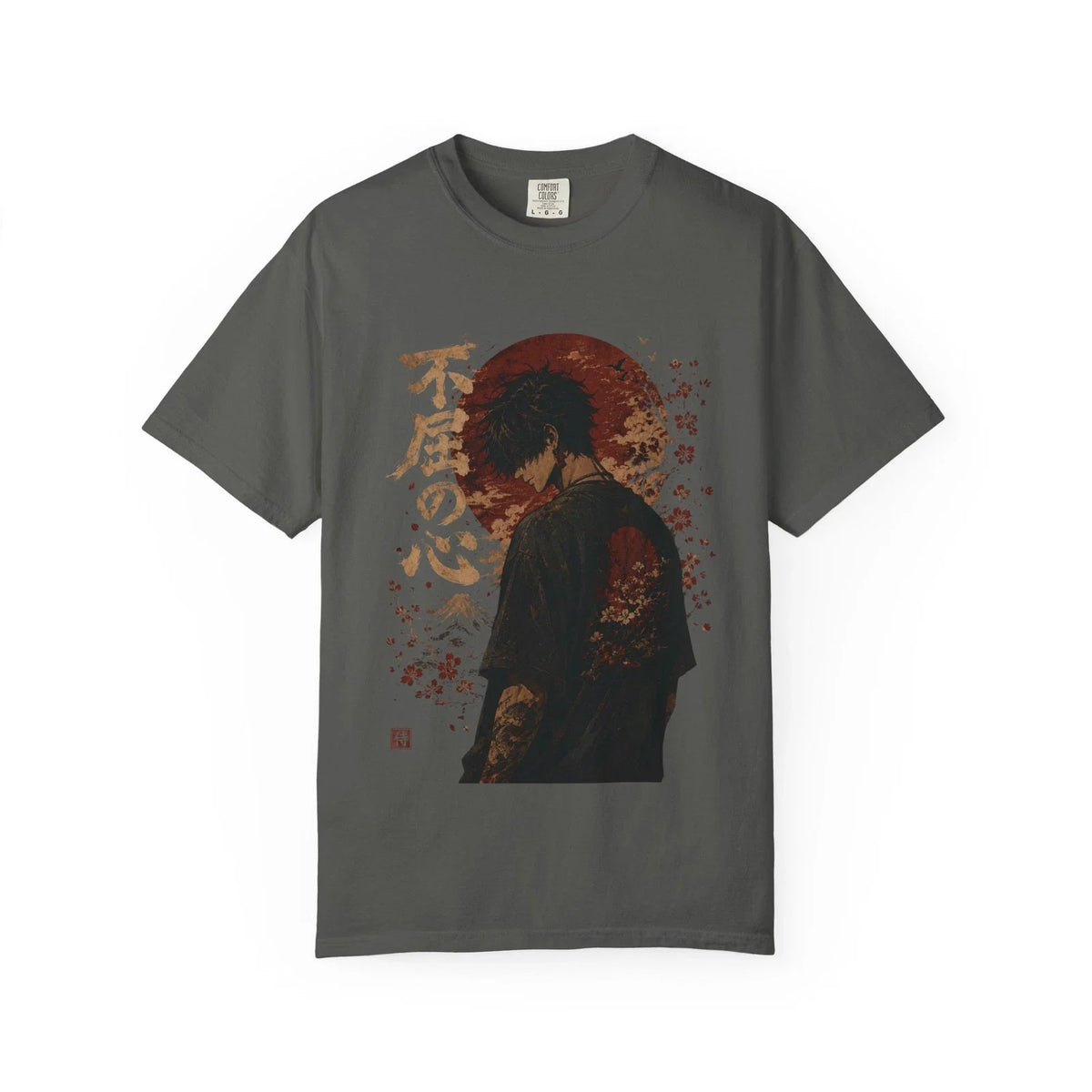 Samurai Shadow Illustration | Japanese Kanji, Red Sun Unisex