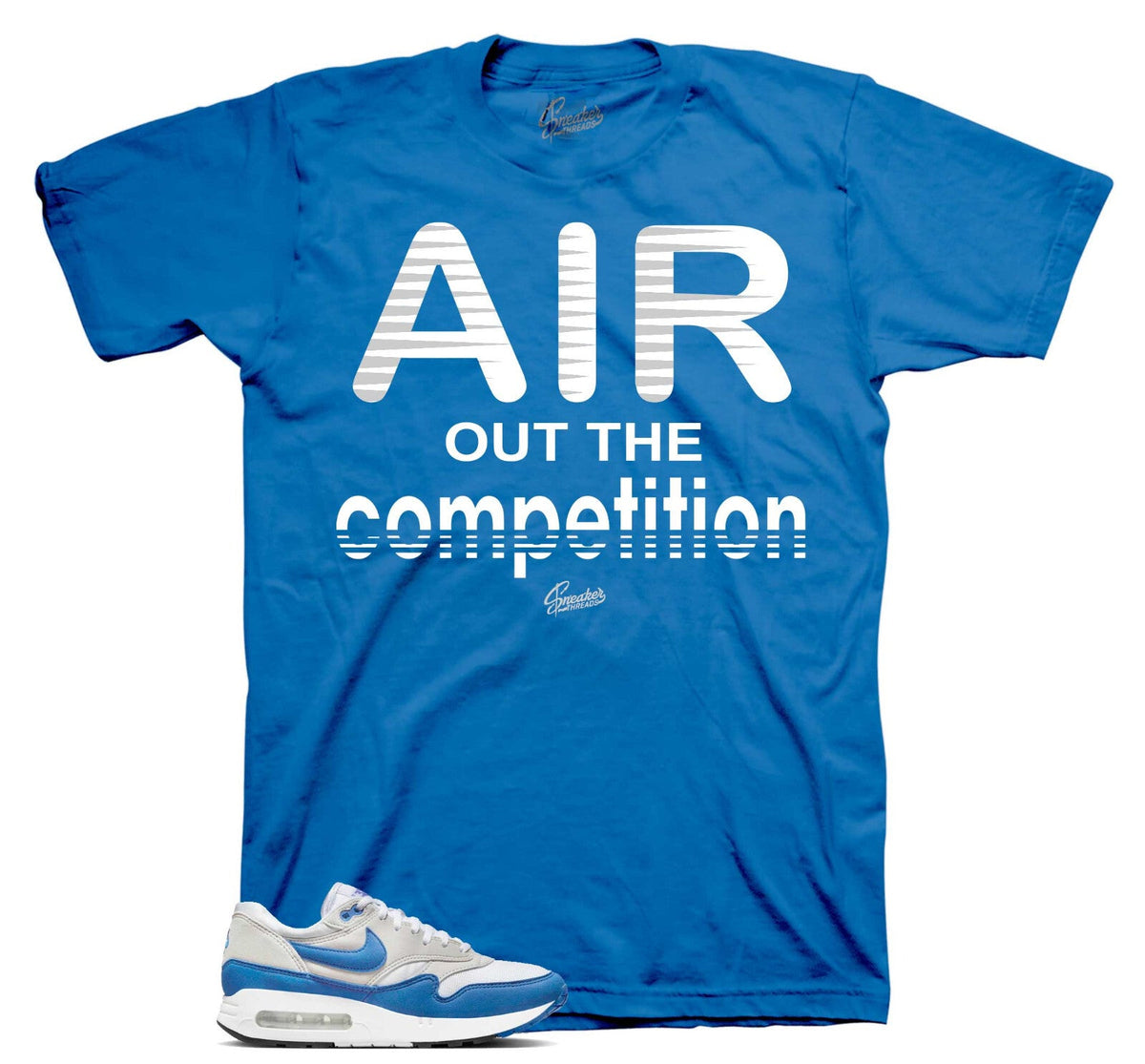 Shirts To Match Air Max Royal Blue 1 90 Sneakers - Air We Go Sneaker Tees Unisex