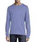 George Men's Blue Long Sleeve Cotton Stretch Crew Neck Size M (38-40) Unisex