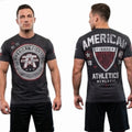 AMERICAN FIGHTER Heather Black CUMBERLAND Athletic Graphic NWT Unisex