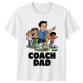 Coach Dad Mens Youth Soccer Football Funny Fathers Day Gift For Him Unisex