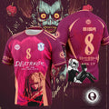 Death Note ANIME Football s Quick Dry Polyester Breathable Tees Unisex