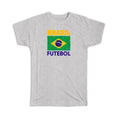 Gift : Brazil Distressed Flag Soccer Futebol Team Brazilian Country Unisex
