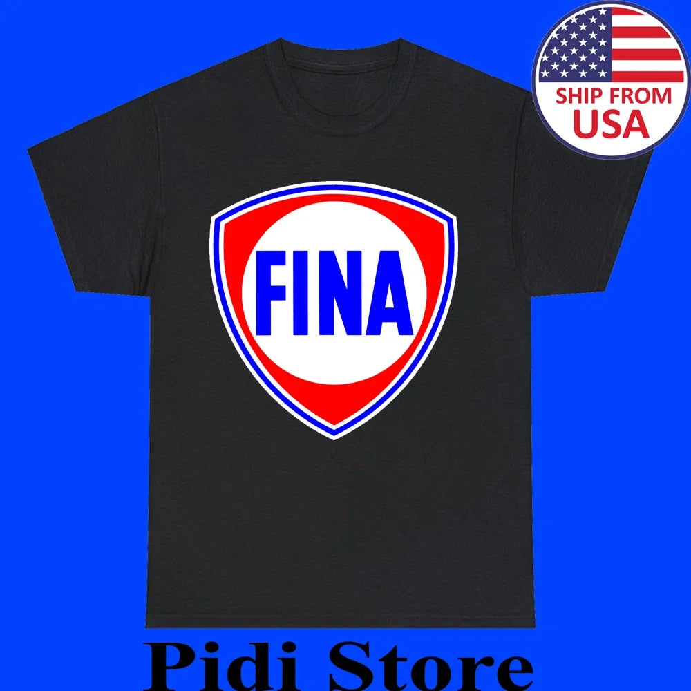Fina Oil Men's Black Size S to 3XL Unisex