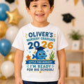 Personalised Nursery Graduate 2026 Fish School Leaver Gift T Shirt Unisex