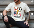 World Cup 2026 Soccer Host Cities T_Shirt USA, Canada, Mexico Soccer Fan Tee Unisex