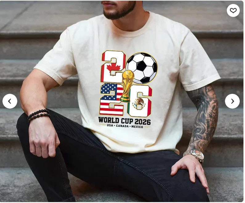 World Cup 2026 Soccer Host Cities T_Shirt USA, Canada, Mexico Soccer Fan Tee Unisex