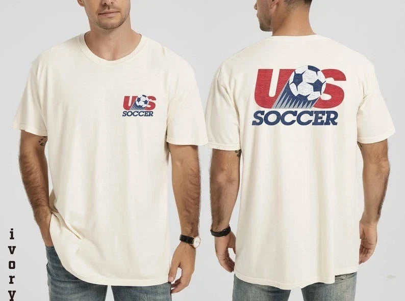 USA Soccer T Shirt, Vintage United States Football Tee Unisex