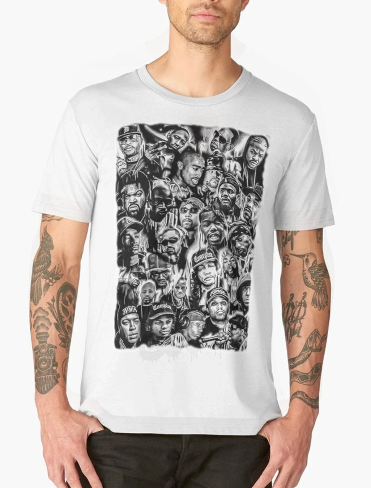90s gangster rap legends tshirt classic 90s t shirt hip hop rappers Unisex