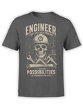 Blueprint Skull Engineer T-Shirt | Unisex
