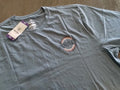Hurley Ultra Soft Tagless 2-Sided Graphic T Shirt (Men's XXL) Slate Blue Tee NEW Unisex