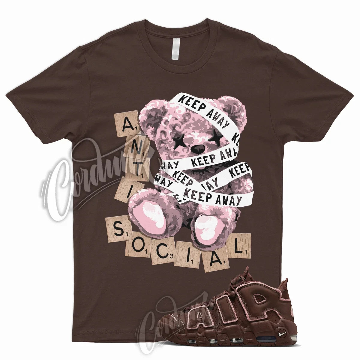 ANTI T Shirt to Match Air More Uptempo Valentines Day Soft Pink Coconut Milk 1 Unisex