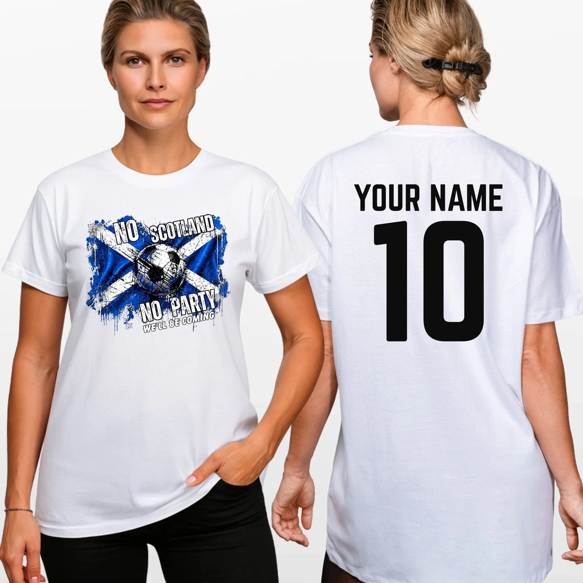 No Scotland No Party Football 2026 Adult T Shirt Soccer Fan Tee Top Unisex