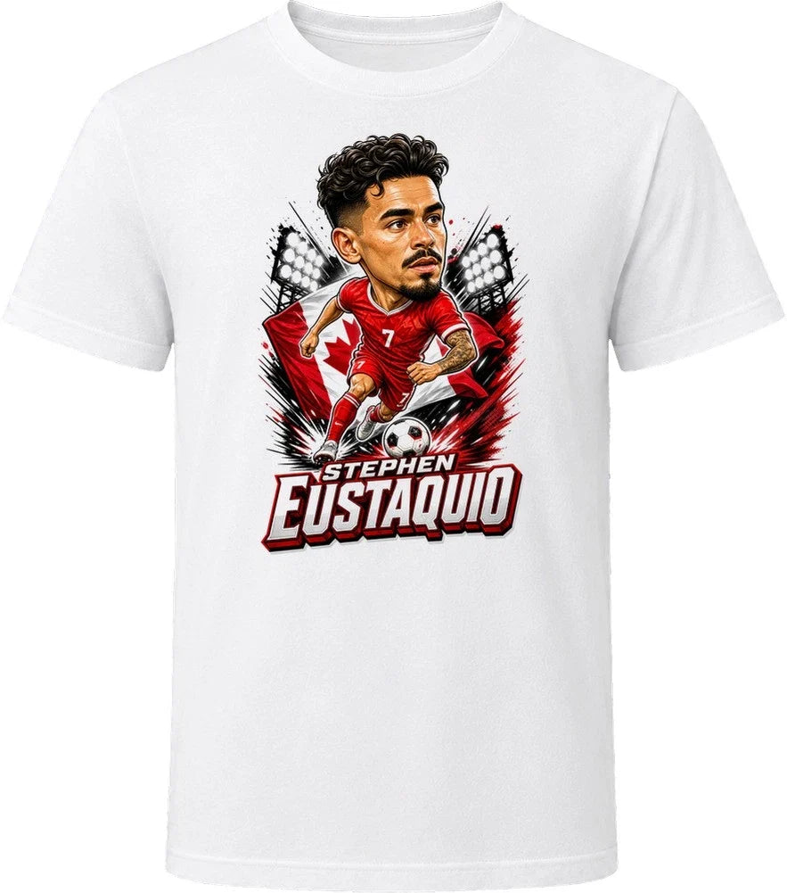 Stephen Eustaquio, Canada Caricature Soccer 2026 T Shirt Unisex