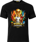World Champions England Football Soccer Fan round Neck Short Sleeve T shirt Unisex