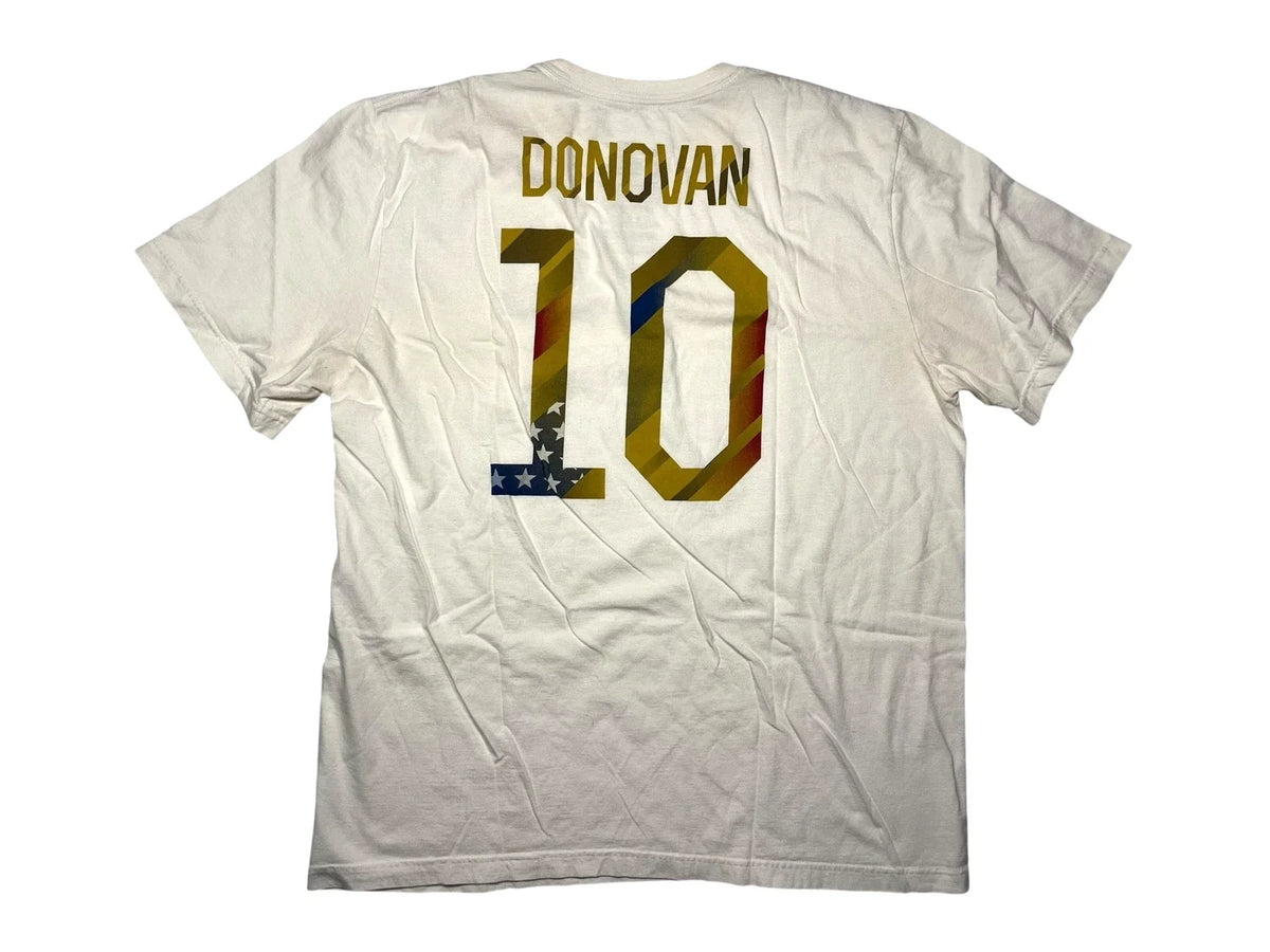 #10 LANDON DONOVON World Cup USMNT US SOCCER American Flag fan Men's XL Unisex