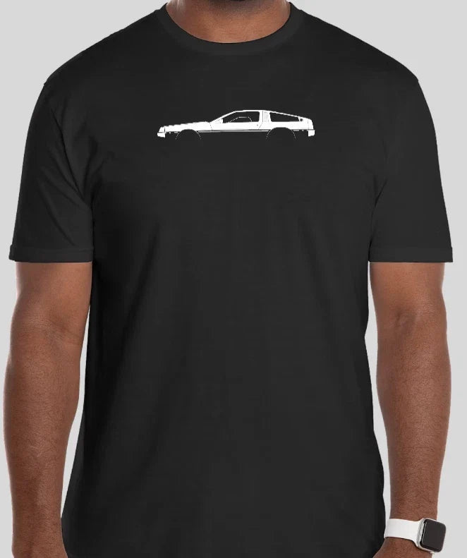 DeLorean Sport Racing Simple T Shirt Size Tshirt Dad Gift Unisex
