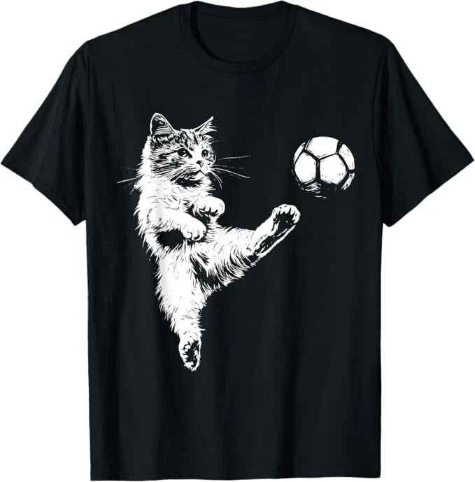 Funny Cat Soccer Ball Graphic Unisex