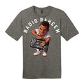 NEW ART SOCIETY x SWOD RADIO RAHEEM TOON TEE SHIRT HEATHER CHARCOAL SM-4XLARGE Unisex