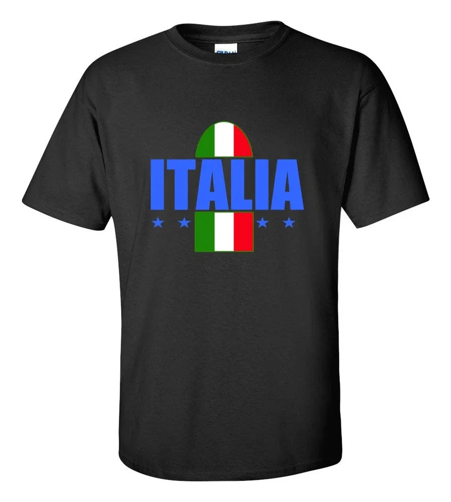 Italia Soccer Italian Flag Football Fan Apparel Italy World Cup Tee Gift Unisex
