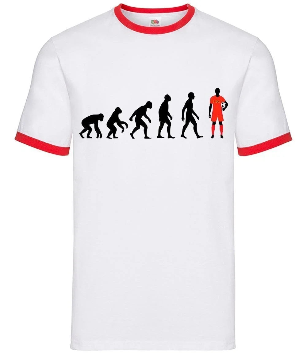 Evolution of man Belgium - Mens Ringer - belgium Football Team Merch Fan Love Unisex
