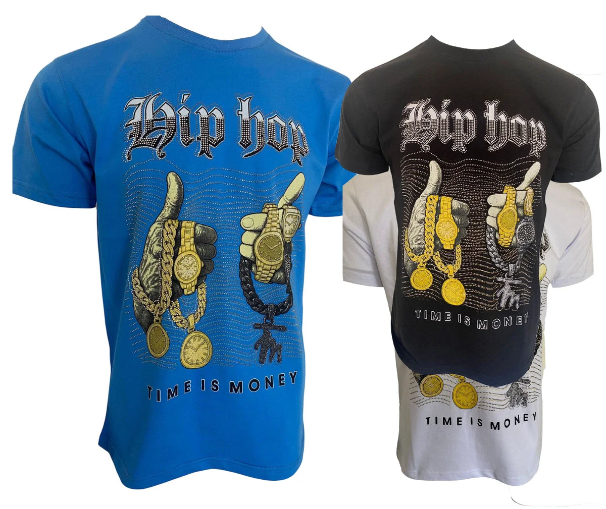 Men's Time Is Money Oversized Fit | Hip Hop Streetwear Graphic Tee Top Unisex
