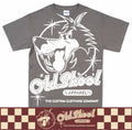 OldSkool White Wolf Design Retro Classic Car T Shirt Hot Rod Biker S-5XL Unisex