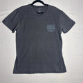 Quiksilver Premium Fit Men's Short Sleeve Gray Crew Neck Size L Unisex