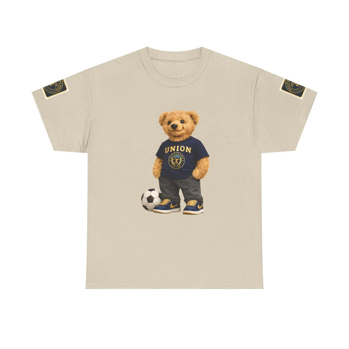Adult Philadelphia Union Soccer Teddy Bear Tee, Philly tshirt, unisex Unisex