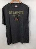 Unisex MLS Gray Atlanta United Short Sleeve Tee Shirt Soccer - Size Large Unisex