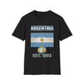 Argentina Flag Futbol Soccer | Nations Heritage Collection | Vintage Unisex