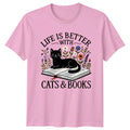 Easily Distracted By Cats , Funny Retro Cat Lover Tee Unisex