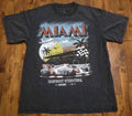 NWOT Alpha Collective Mens Miami High Octane Championnat Racing Club TShirt Med Unisex